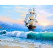 Malowanie po numerach - Malowanie po numerach. Statek 40 x 50 5625 - Norimpex - miniaturka - grafika 1