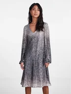 Sukienki - Pieces Sukienka koktajlowa 17143856 Srebrny Regular Fit - miniaturka - grafika 1