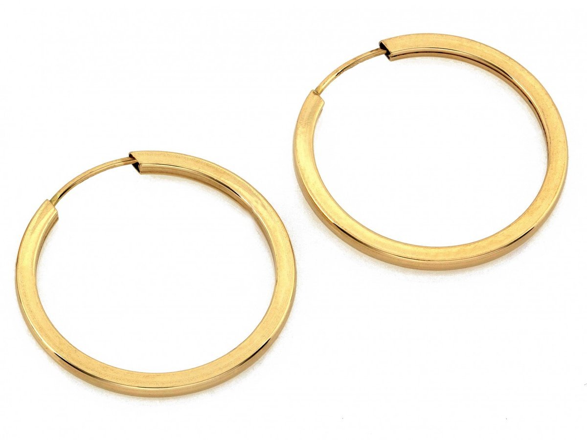 Kolczyki złote 585 koła szarniry 21mm 1.16g