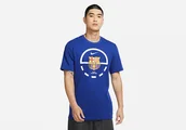 Koszulki męskie - Nike Fc Barcelona Dri-Fit Tee Deep Royal Blue - miniaturka - grafika 1
