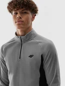 Pozostała odzież narciarska - Bielizna termoaktywna polarowa (góra) męska 4F 4FWAW24UFLEM045-27S Szary - miniaturka - grafika 1