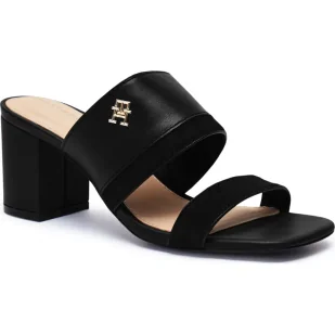 Tommy Hilfiger Skórzane sandały - Sandały damskie - miniaturka - grafika 1
