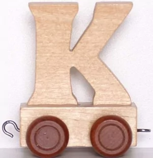 Small Foot Design Wagonik z literą K - Pociągi dla dzieci - miniaturka - grafika 1