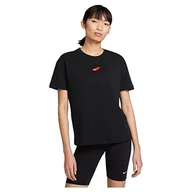 Koszulki i topy damskie - Nike Damska koszulka W Nsw Tee Boy Love czarny L - miniaturka - grafika 1