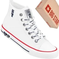 Trampki damskie - Big Star KK274597 białe trampki damskie, ocieplane buty sportowe na zimę - miniaturka - grafika 1