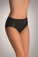 Komplety bielizny - Figi damskie modelujące z koronką Venus Eldar czarne  3XL - miniaturka - grafika 1