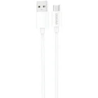 Kable USB - Kabel USB - USB-C DUDAO 1m 2A Biały - miniaturka - grafika 1