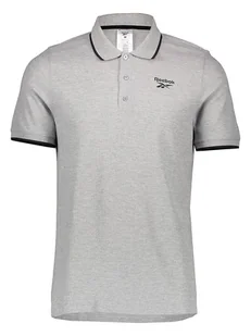 Reebok Koszulka polo w kolorze szarym - Koszulki męskie - miniaturka - grafika 1