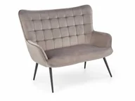 Sofy i kanapy - CASTEL XL sofa popielaty / czarny Halmar  - miniaturka - grafika 1