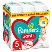 Pieluchy - Pampers Pants 5 Rozmiar Pieluchomajtki Dla Dzieci 12-17kg Giga Zapas 152szt - miniaturka - grafika 1
