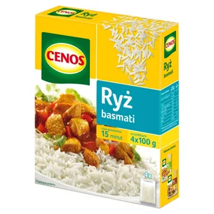 Cenos RYŻ BASMATI 4 X 100 G Zakupy dla domu i biura! 30561658 - Ryż - miniaturka - grafika 1