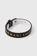 Bransoletki - Armani Exchange bransoletka skórzana dwustronna - miniaturka - grafika 1