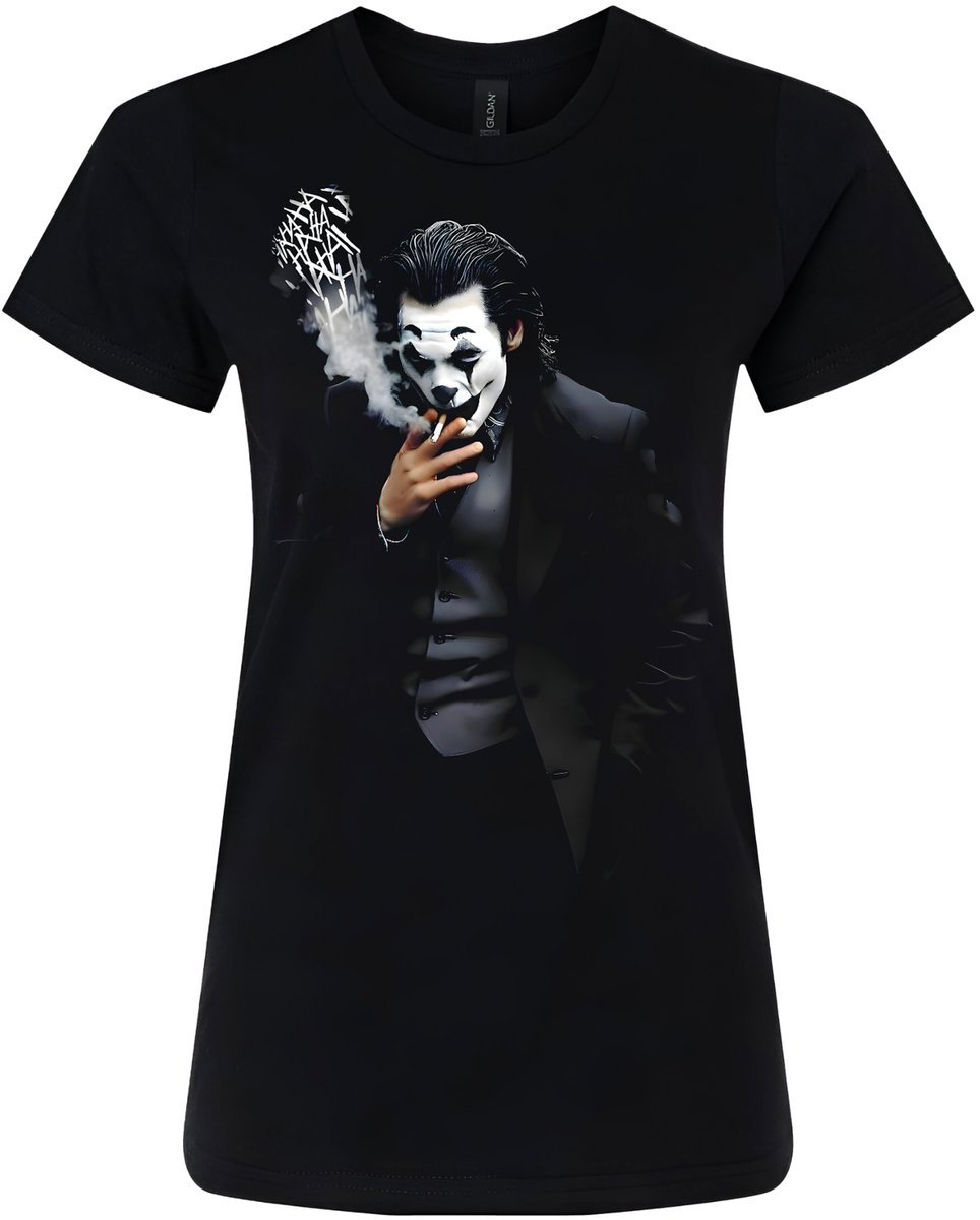 KOSZULKA DAMSKA NADRUK JOKER PREZENT PREMIUM M