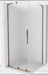 Mexen Velar L kabina prysznicowa rozsuwana 100x100 cm, szron, różowe złoto - 871-100-100-33-60 - Kabiny prysznicowe - miniaturka - grafika 1