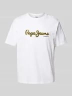 Koszulki męskie - T-shirt z nadrukiem z logo model ‘DORIAN’ - miniaturka - grafika 1