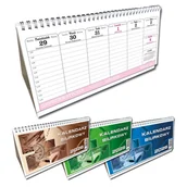 Kalendarze - Kalendarz 2026 biurkowy poziom mały mix - kalendarz - miniaturka - grafika 1