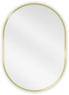 Lustra - Mexen Loft lustro łazienkowe owalne 70 x 50 cm, rama złota - 9851-070-050-000-50 - miniaturka - grafika 1