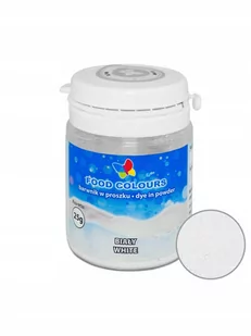 Barwnik W Proszku Food Colours Biały 25 G - Dodatki do ciast w proszku - miniaturka - grafika 1