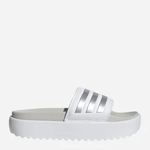 Klapki damskie na platformie Adidas Adilette Platform IE9703 40.5 Białe (4066754066637) - Klapki i japonki damskie - miniaturka - grafika 1