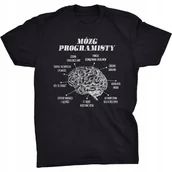 Koszulki męskie - Koszulka Mózg Programisty Śmieszny Prezent - miniaturka - grafika 1