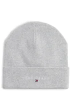 Czapki męskie - Tommy Jeans Czapka męska Mężczyźni Bawełna szary marmurkowy, ONE SIZE - miniaturka - grafika 1