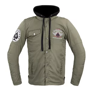 W-TEC Black Heart Męska kurtka motocyklowa z aramidem W-TEC Black Heart Hat Skull Jacket, Khaki, M 22862-M - Odzież motocyklowa - miniaturka - grafika 1