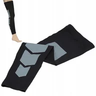Pozostała odzież dla rowerzystów - ELASTYCZNA OPASKA KOMPRESYJNA NA ŁYDKĘ KOLANO ŚCIĄGACZ UCISKOWA CZARNY M - miniaturka - grafika 1