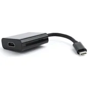 Adaptery i przejściówki - Gembird Adapter USB Typ-C do HDMI F czarny A-CM-HDMIF-01 - miniaturka - grafika 1