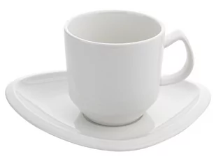 Florina Filiżanki Do Kawy I Herbaty Porcelanowe Ze Spodkami Matteo Białe 250 Ml 6 Szt - Filiżanki - miniaturka - grafika 1