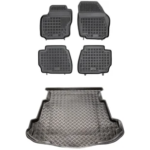 Zestaw dywaniki i mata Ford Mondeo IV 2007-2014 Sedan z kołem dojazdowym (n - Dywaniki samochodowe - miniaturka - grafika 1