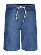 Spodenki damskie - Calvin Klein Jeans Szorty materiałowe IB0IB02423 Niebieski Regular Fit - miniaturka - grafika 1