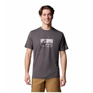 Koszulki sportowe męskie - Koszulka męska Columbia Kwick Hike™ Graphic Short Sleeve Tee Rozmiar: XXL / Kolor: czarny - miniaturka - grafika 1