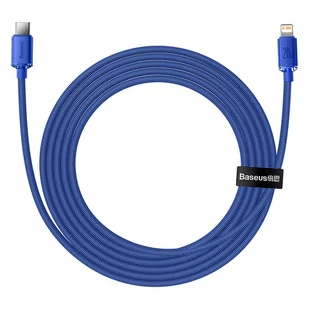 Baseus Crystal Shine Series kabel przewód USB do szybkiego ładowania i transferu danych USB Typ C - Lightning 20W 2m niebieski (CAJY000303) - Kable USB - miniaturka - grafika 4