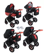Wózki dziecięce - Wózek dziecięcy 3w1 NEXXO black RED SPORT / KRASNAL - miniaturka - grafika 1