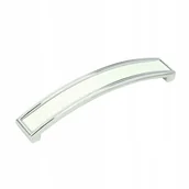 Meble modułowe i akcesoria - Klasyczny Uchwyt Meblowy Rozstaw 160 MM Chrom/ Biel - miniaturka - grafika 1