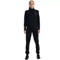 Koszulki sportowe damskie - Damski komplet treningowy UNDER ARMOUR Tricot Tracksuit - czarny - miniaturka - grafika 1