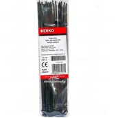 Inne mocowania - Erko opaska zaciskowa czarna Opk 400 4,8 100szt Opk 4,8/400 - miniaturka - grafika 1