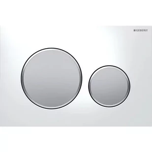 Geberit Sigma 20 przycisk do wc biały chrom mat chrom mat 115882KL1 115.882.KL. - Przyciski spłukujące - miniaturka - grafika 1