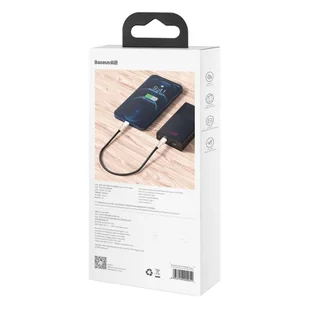 Baseus Cafule Metal Data kabel USB Typ C - Lightning 20 W Power Delivery 0,25 m czarny - Kable USB - miniaturka - grafika 6