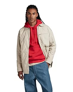 G-STAR RAW Męska kurtka Postino Oversized 2.0, beżowa (dk Brick C442-1214), L, beżowy (Dk Brick C442-1214), L - Kurtki męskie - miniaturka - grafika 1