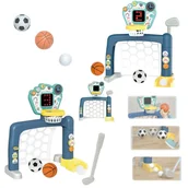 Maty edukacyjne - COIL Zestaw dla dzieci 2w1 bramka interaktywna piłka nożna koszykówka golf centrum sportowe - miniaturka - grafika 1