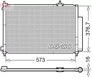 Chłodnica klimatyzacji DENSO DCN40031 80110SKNG01 z osuszaczem HONDA - Chłodnice - miniaturka - grafika 1