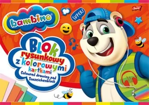 St. Majewski Blok rysunkowy kolorowy A4 16 kartek 10 szt. - Szkolne artykuły papiernicze - miniaturka - grafika 1