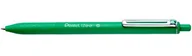 Długopisy - Pentel BX470-D długopis IZee, mechanizm naciskowy, metalowy klips, grubość linii 0,5 mm, 12 sztuk, zielony - miniaturka - grafika 1