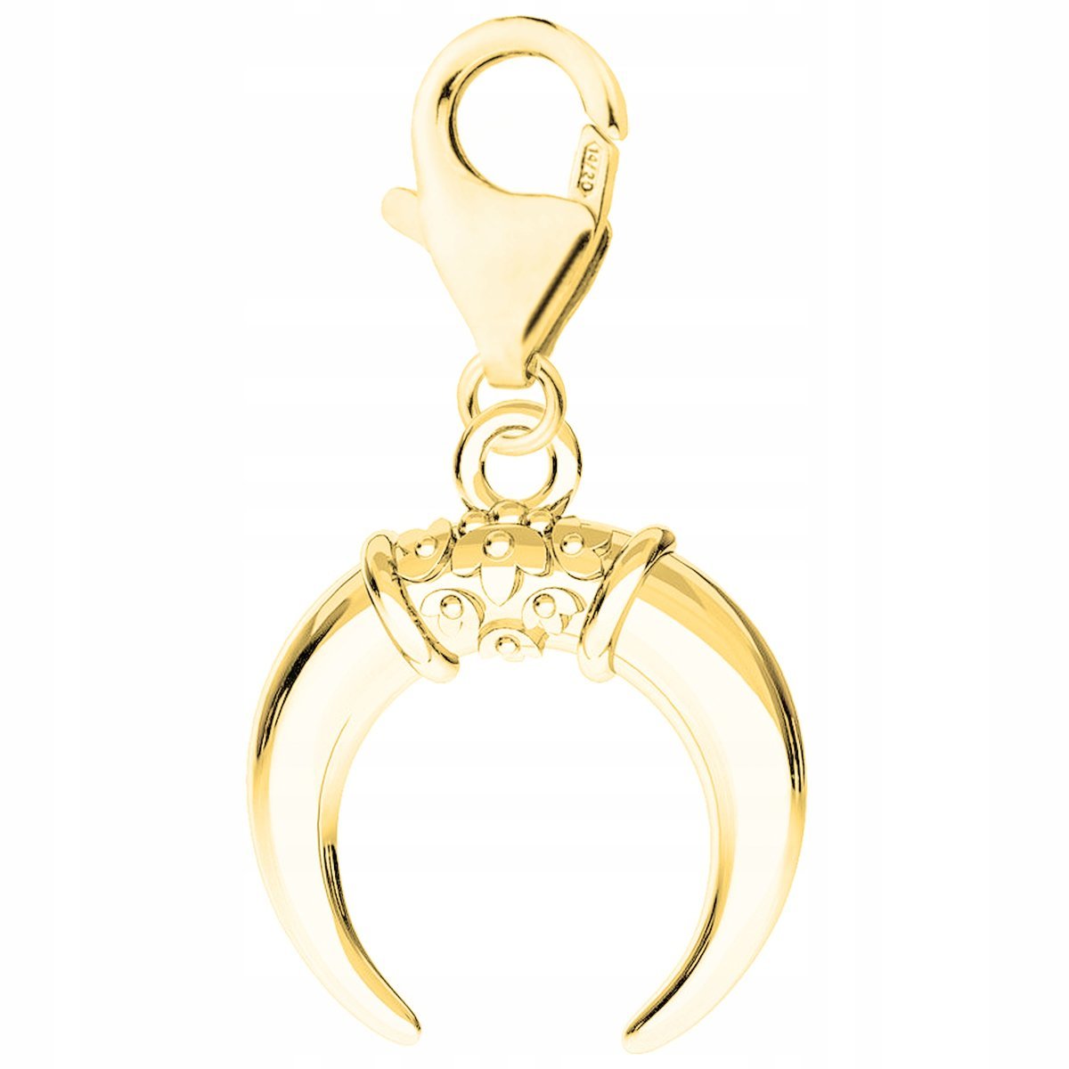 Złota Zawieszka z Księżycem Rogi Księżyc Noc Moon Półksiężyc SREBRO 925