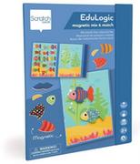 Układanki dla dzieci - Scratch - Magnetyczna układanka - kształty i kolory Rybki 3+ - miniaturka - grafika 1
