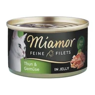 Mokra karma dla kotów - Miamor Feine Filets jasny tuńczyk z warzywami 96x100 g - miniaturka - grafika 1