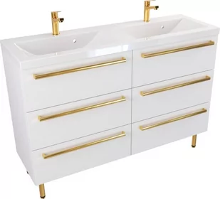 Szafka Umywalkowa Stojąca ATHOS 120 cm DUO UZ MATOWA - Szafki łazienkowe - miniaturka - grafika 1