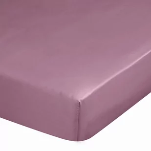 Wysokie prześcieradło satynowe z gumką ciemnoróżowe 220x200+30cm - Prześcieradła - miniaturka - grafika 1