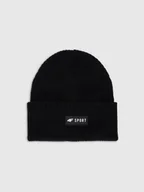 Czapki dla dzieci - 4F Czapka zimowa chłopięca - czarna Uniwersalny - miniaturka - grafika 1